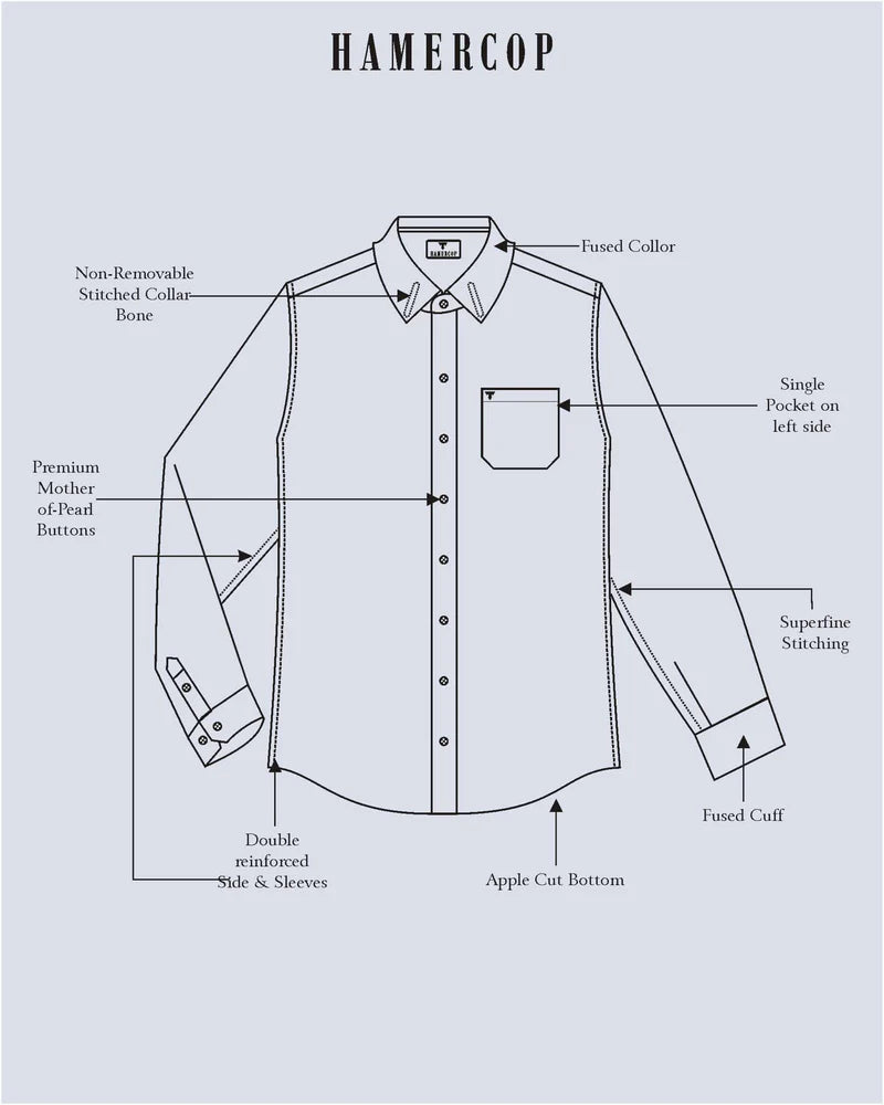Old Lace Cream and White PinStriped Royal Oxford Designer Shirt