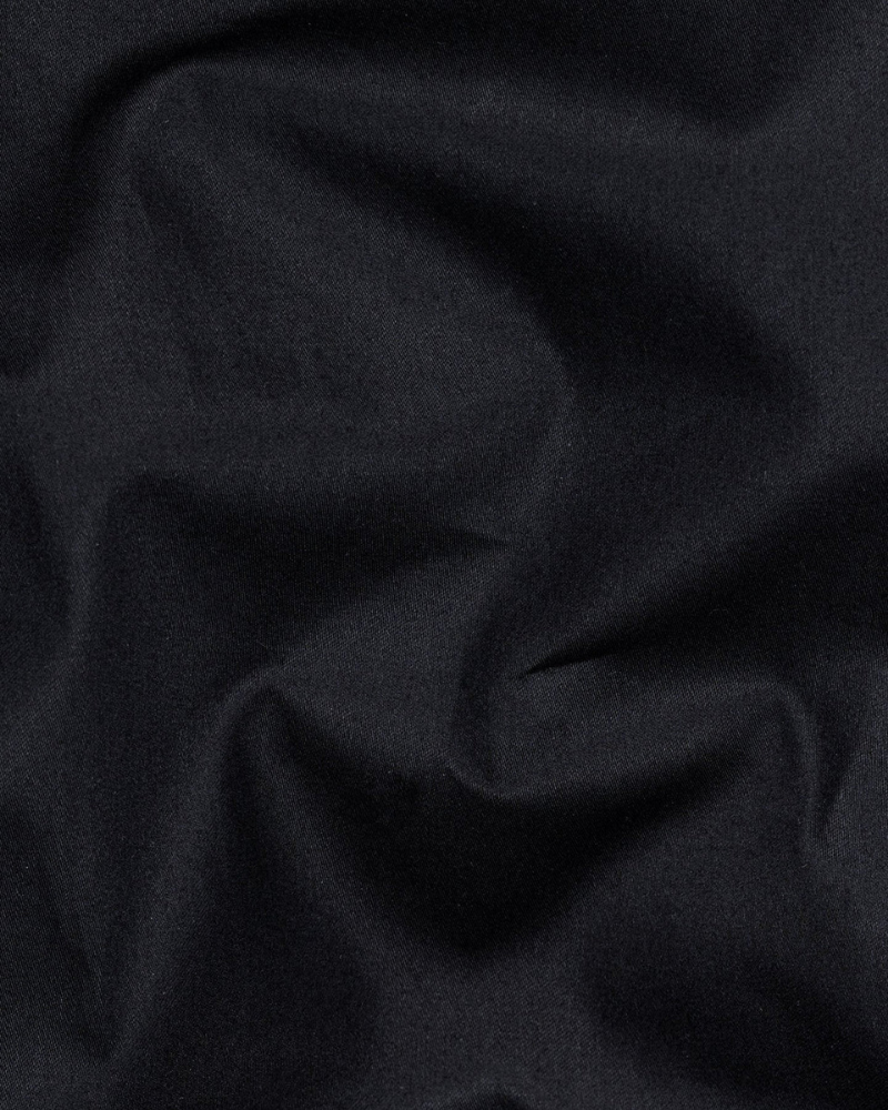 Jet Black Premium Giza Cotton Shirt