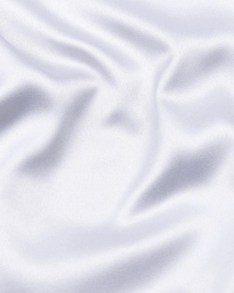 Montor Ghost Silver Satin Men’s Shirt