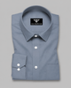 Aurelio Ice Blue Solid Premium Giza Cotton Formal Shirt