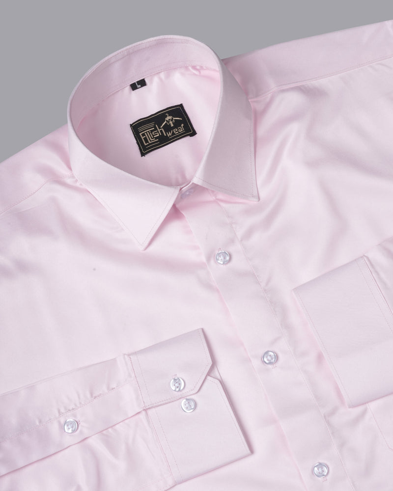 pink Premium Satin Men’s Formal Shirt