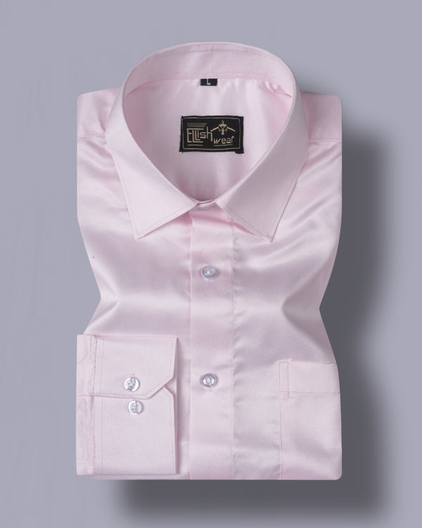 pink Premium Satin Men’s Formal Shirt