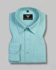 Cavero Light Mint Premium Chevron Weave Cotton Formal Shirt
