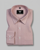 Cavero Light Maroon Premium Chevron Weave Cotton Formal Shirt