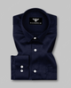 Aurelio Midnight Blue Solid Premium Giza Cotton Formal Shirt
