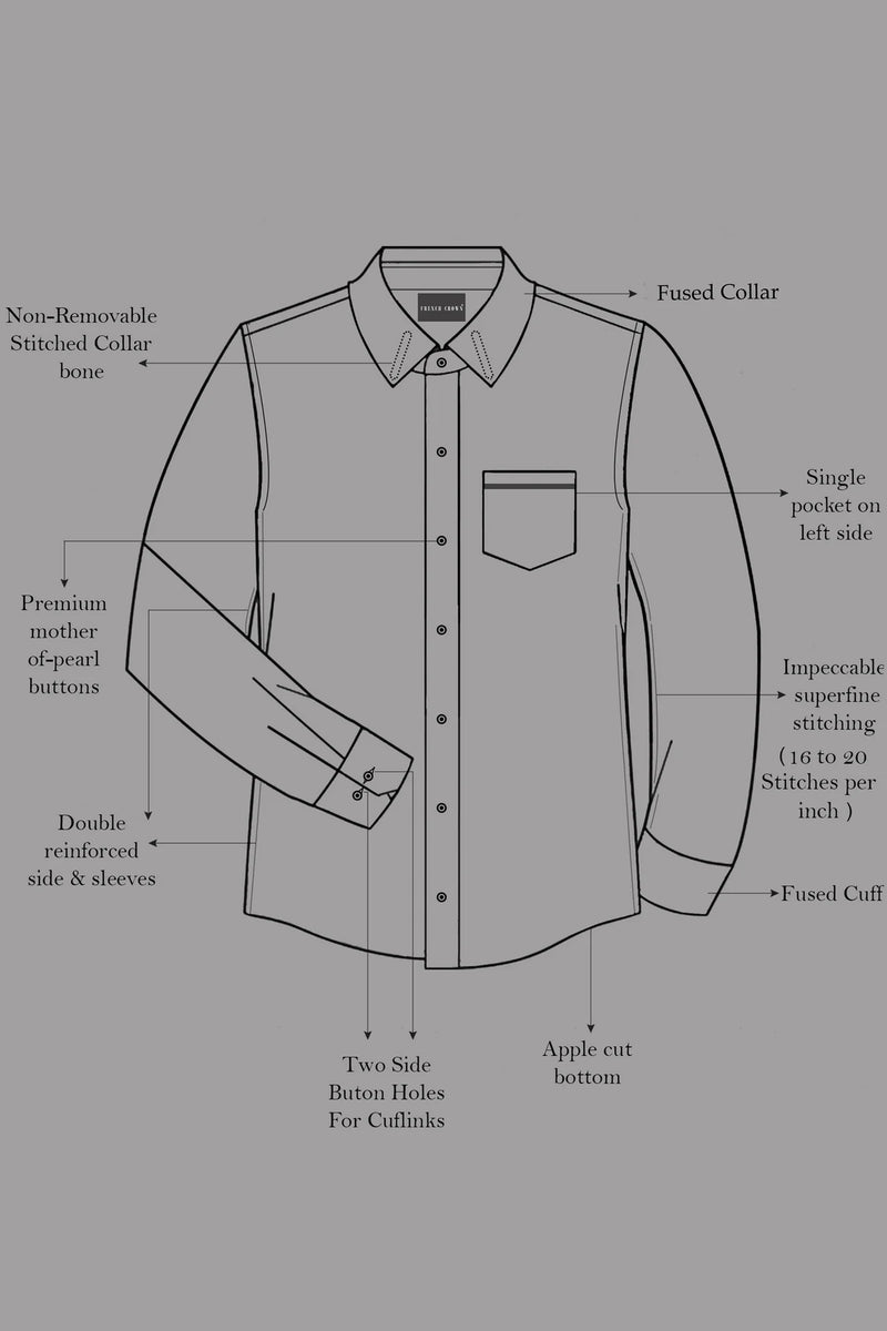 Montor Ghost Silver Satin Men’s Shirt