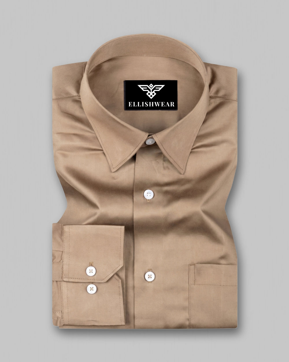 Beige Italian Giza Cotton Premium Formal Shirt for Men – Ellish Wear