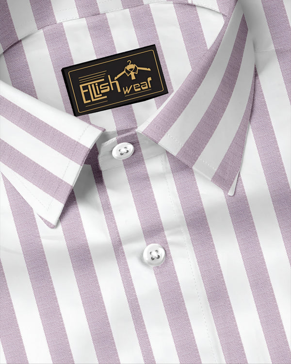 Royal Orchid Lavender with White Stripe Premium Shirt