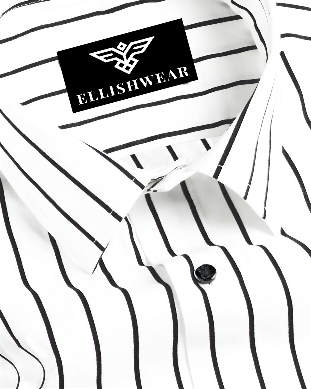 Black & White Stripe Lawn Cotton Men's Formal Shirt – Ellish Wear