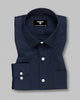 Aurelio Midnight Blue Solid Premium Giza Cotton Formal Shirt