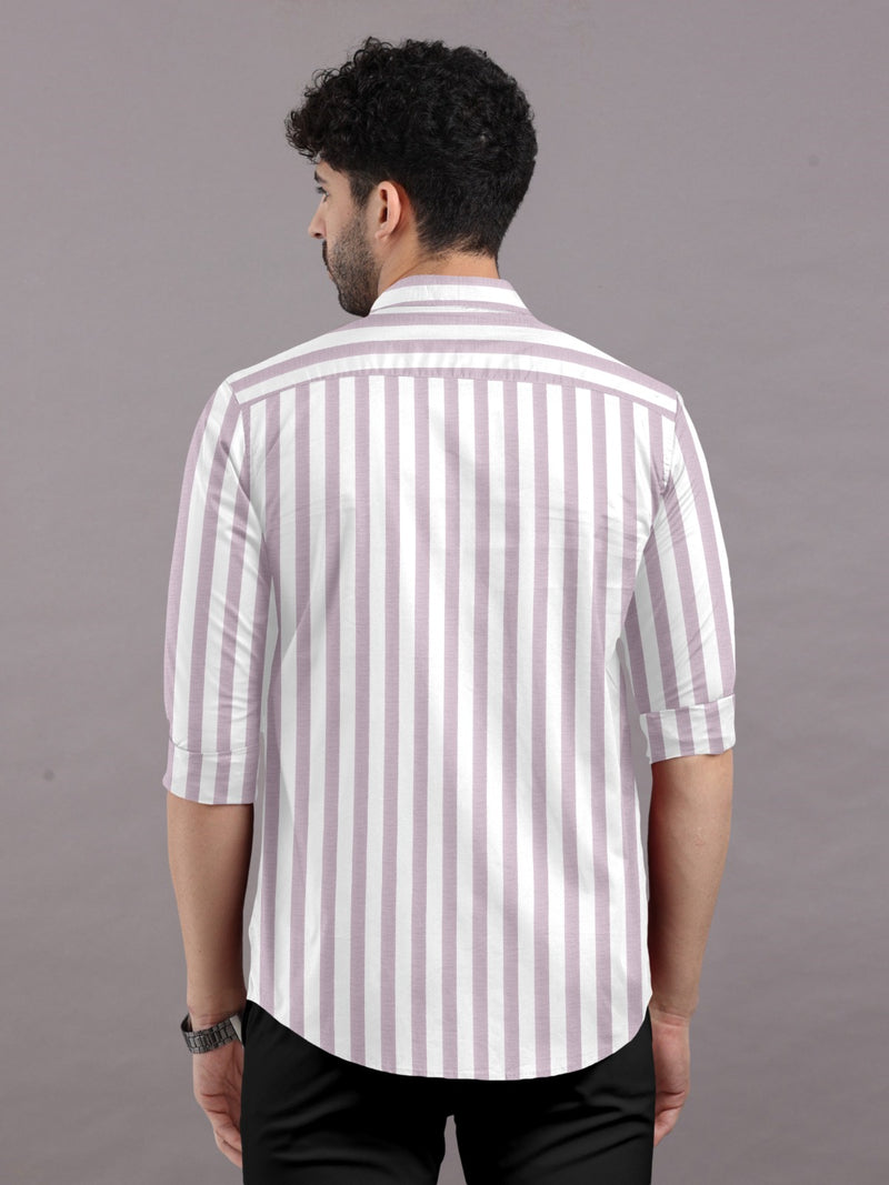 Royal Orchid Lavender with White Stripe Premium Shirt