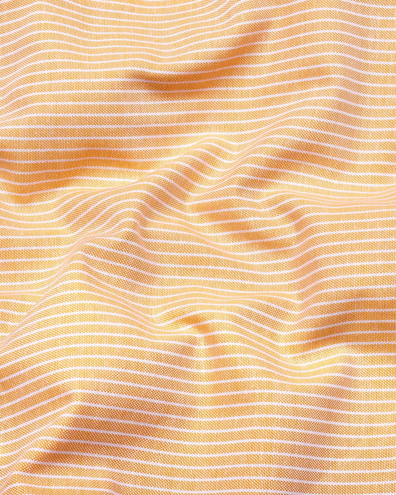 Opsin Yellow Houndstooth Check Amsler Cotton Shirt